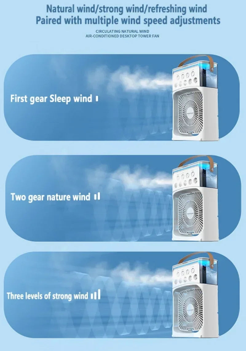 3-in-1 Portable Air Cooler Fan Humidifier