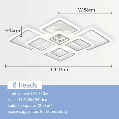 Modern Nordic Square LED Pendant Light