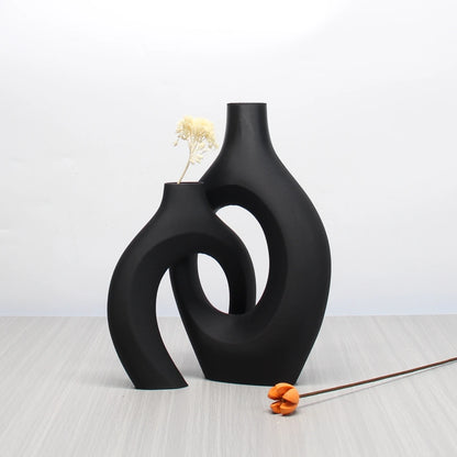 Bohemian Art Vase Set – Decorative