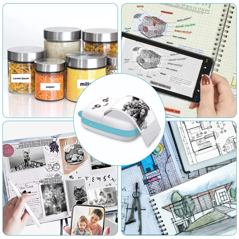 Portable Mini Bluetooth Label Printer