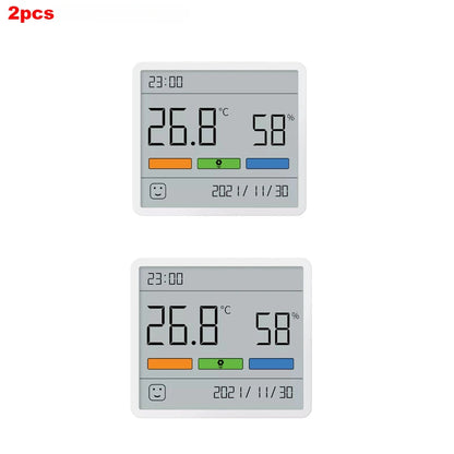 Digital LCD Thermometer Hygrometer Clock