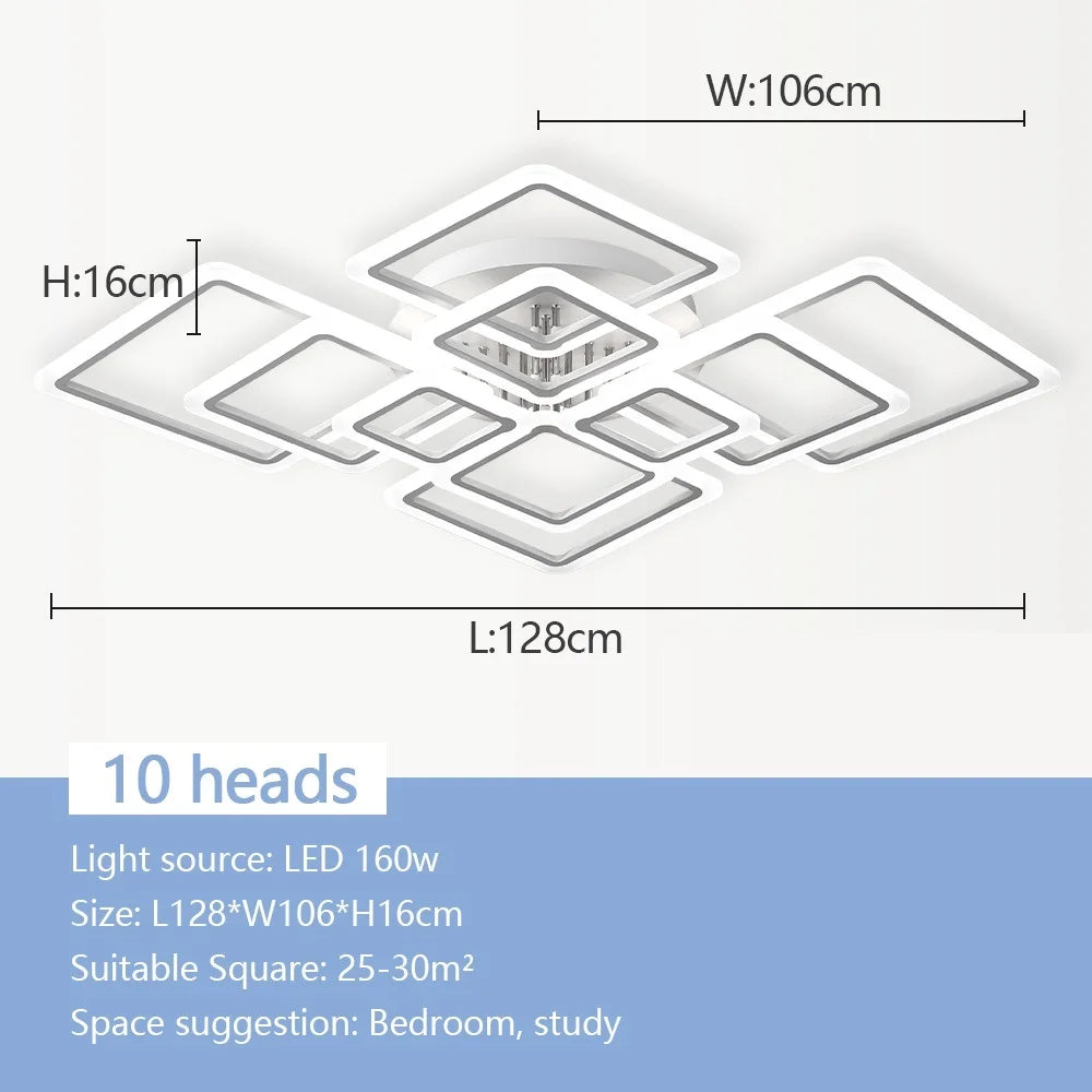 Modern Nordic Square LED Pendant Light