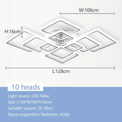 Modern Nordic Square LED Pendant Light