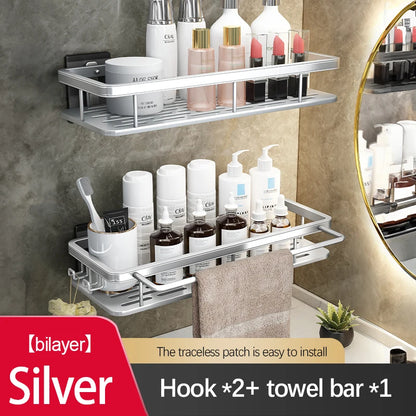 Stainless Steel Bathroom Storage Rack