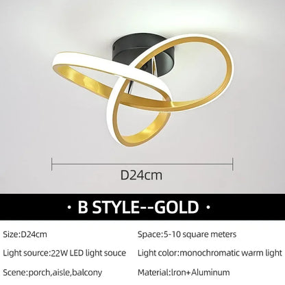 Modern Trefoil LED Ceiling Light