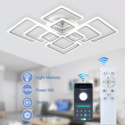 Modern Nordic Square LED Pendant Light