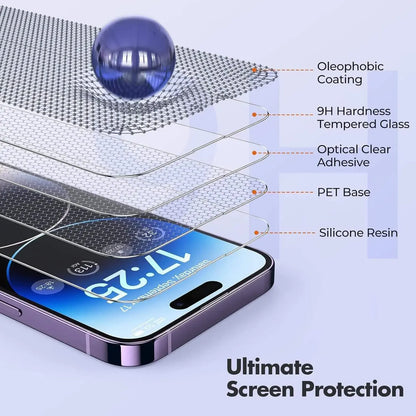 3-Pack Tempered Glass Screen Protector