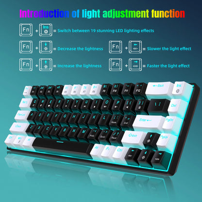 68-Key RGB Mechanical Keyboard