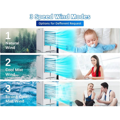 Mini USB Air Cooler Portable Evaporative Fan