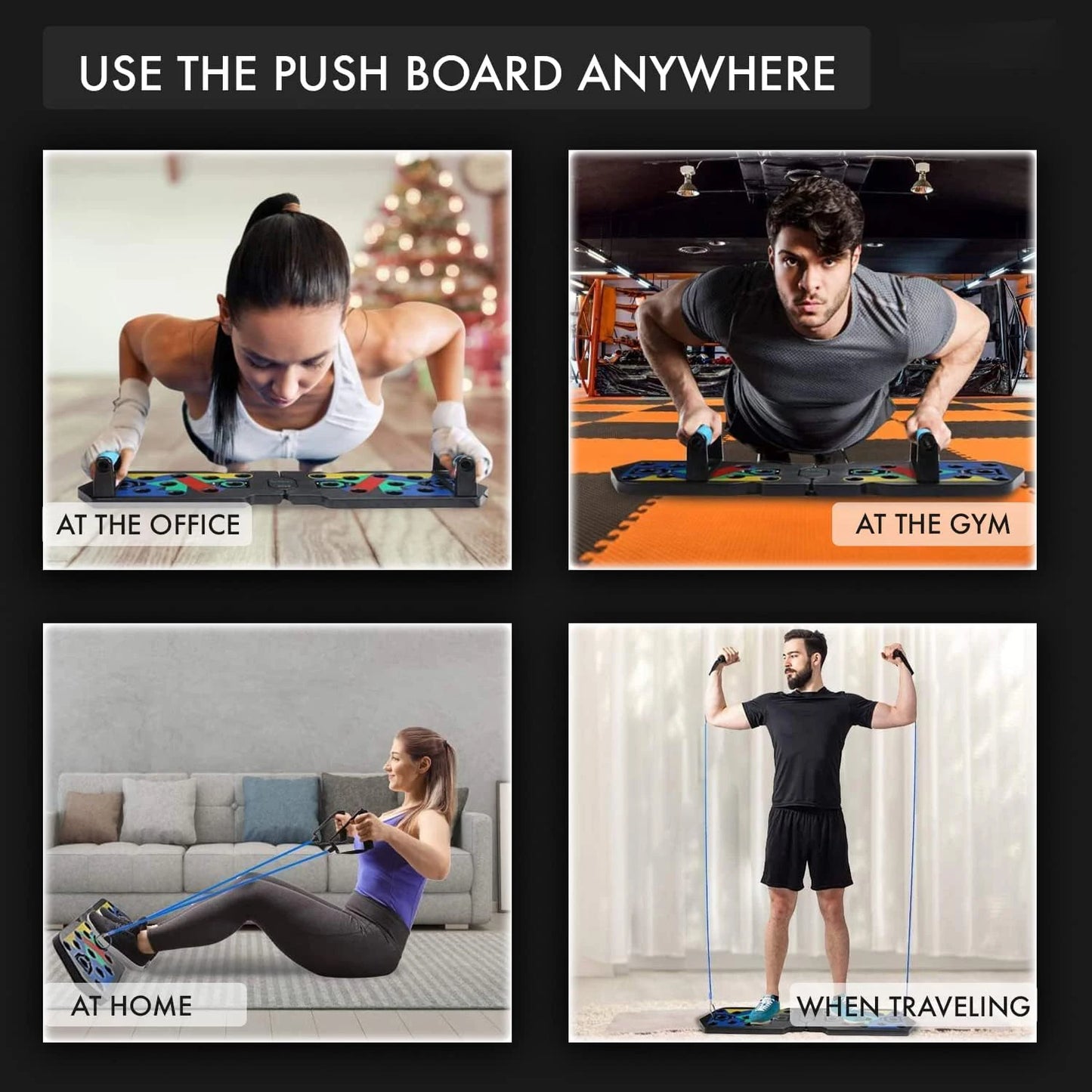 Portable Foldable Push-up Board Set