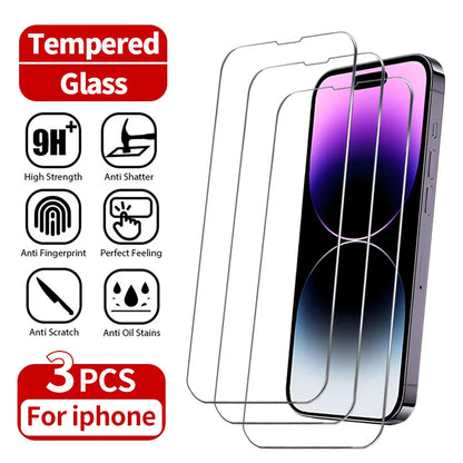 3-Pack Tempered Glass Screen Protector