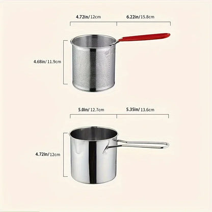 Stainless Steel Deep Fryer Pot