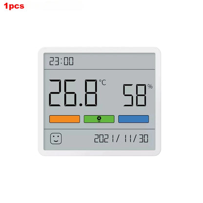 Digital LCD Thermometer Hygrometer Clock