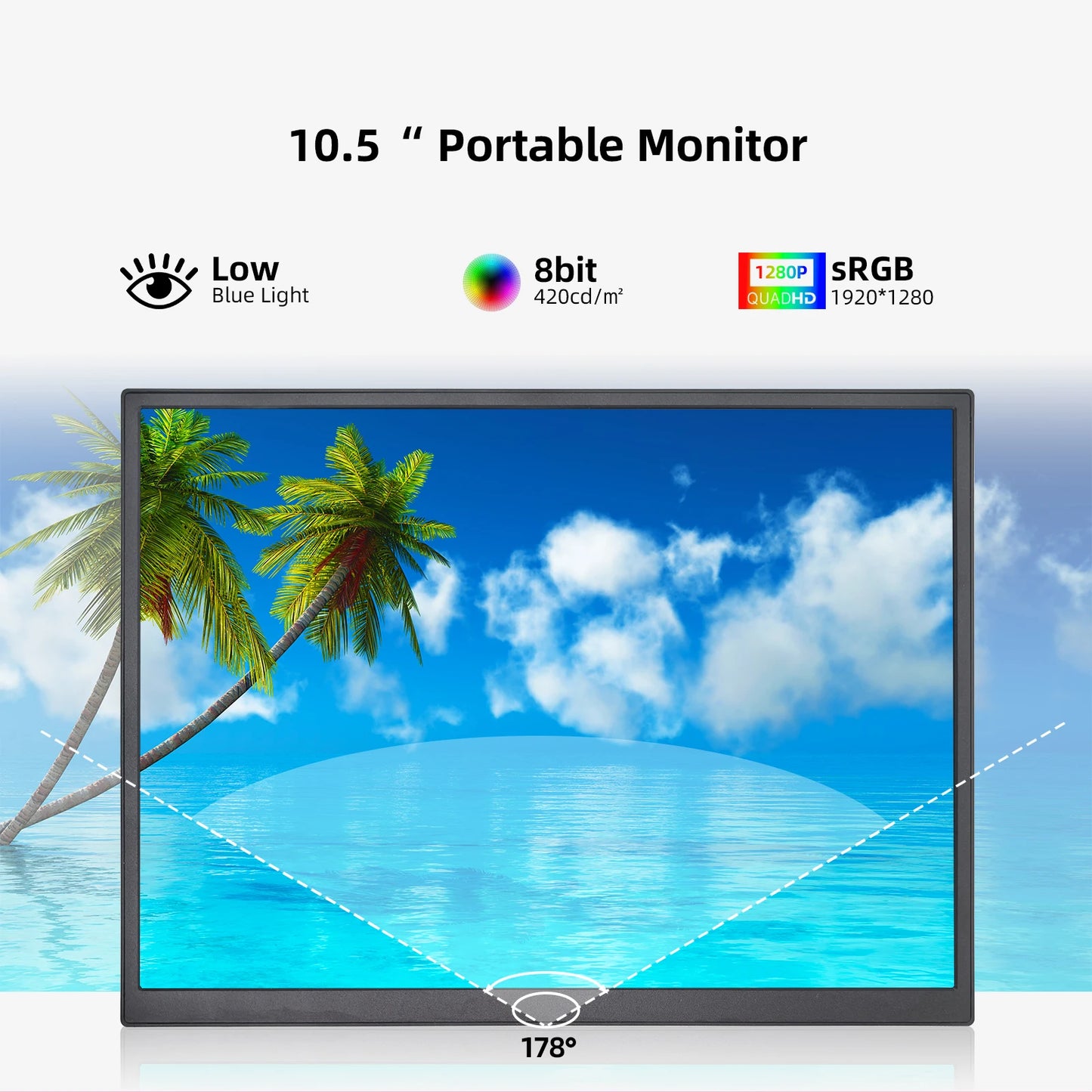 10.5" Portable IPS Monitor 1920x1280
