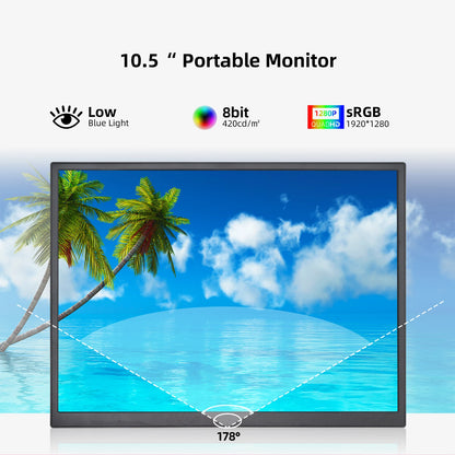 10.5" Portable IPS Monitor 1920x1280