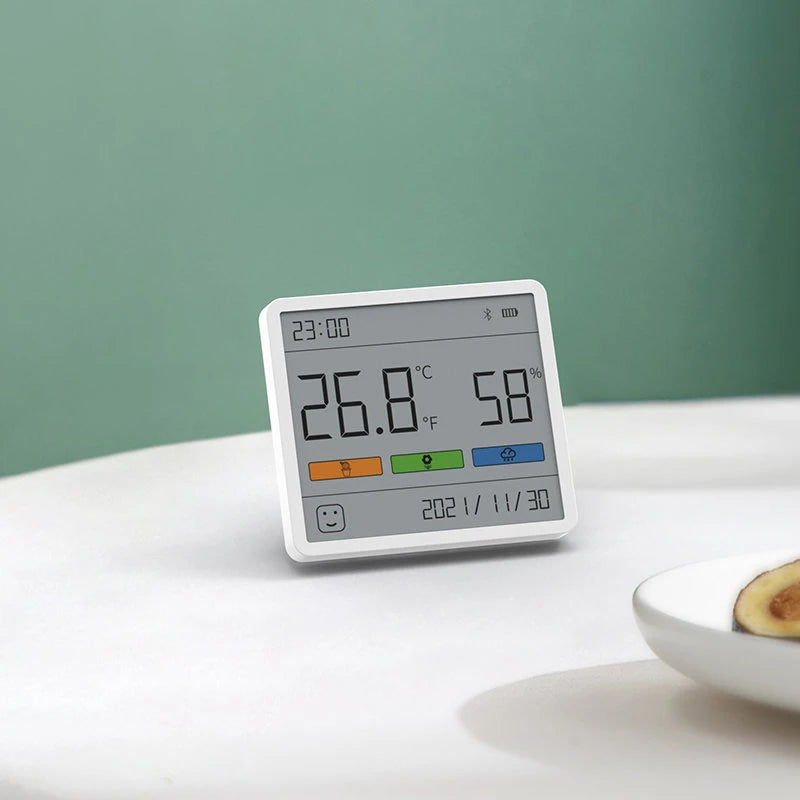 Digital LCD Thermometer Hygrometer Clock