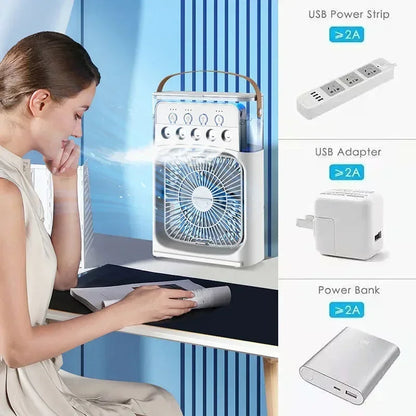 3-in-1 Portable Air Cooler Fan Humidifier
