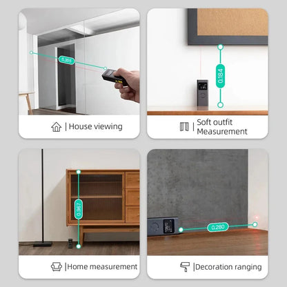 Smart Laser Rangefinder Real-Time Distance Meter