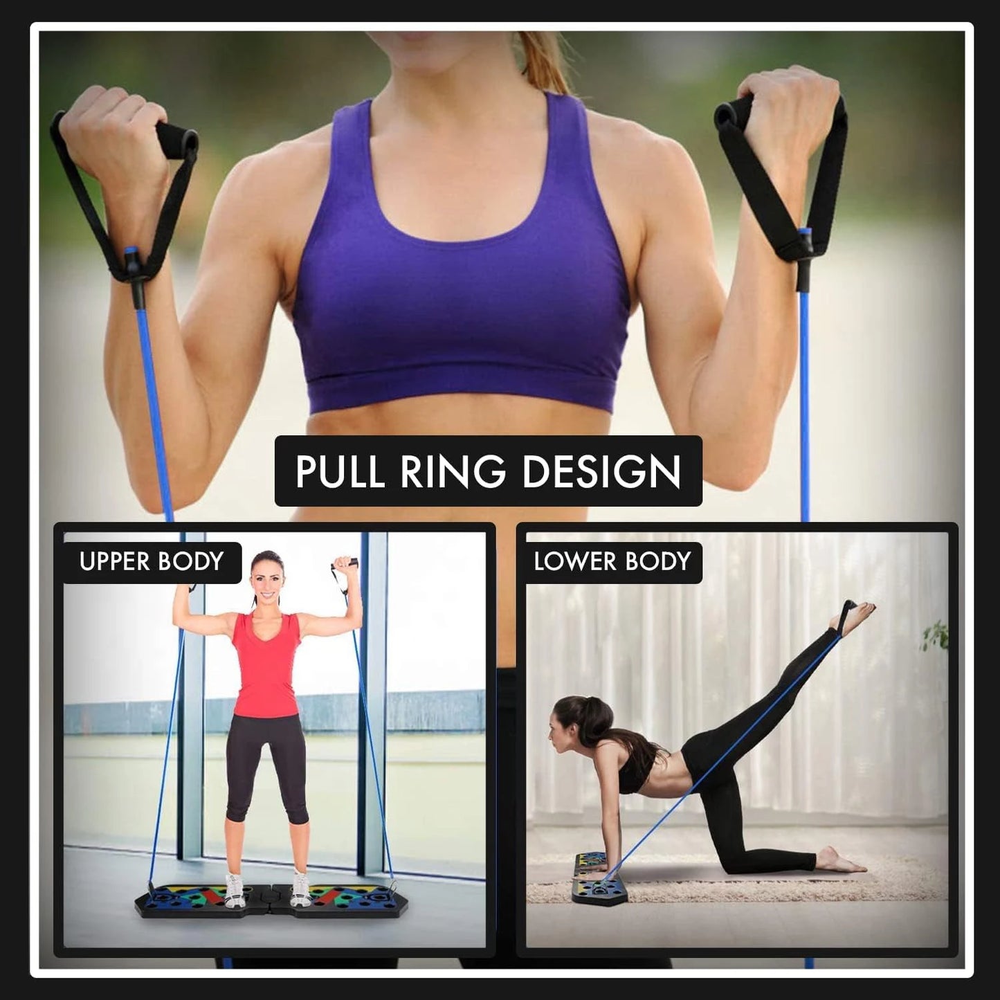 Portable Foldable Push-up Board Set