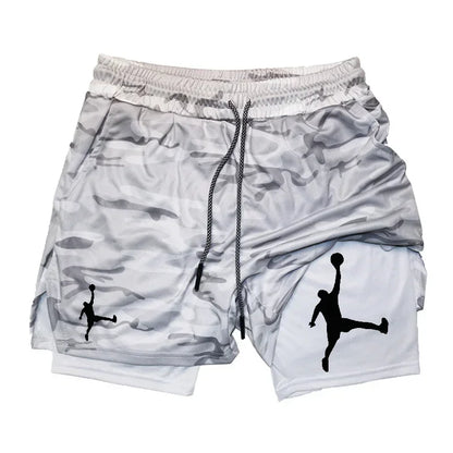 Summer Double-Layer Sports Shorts