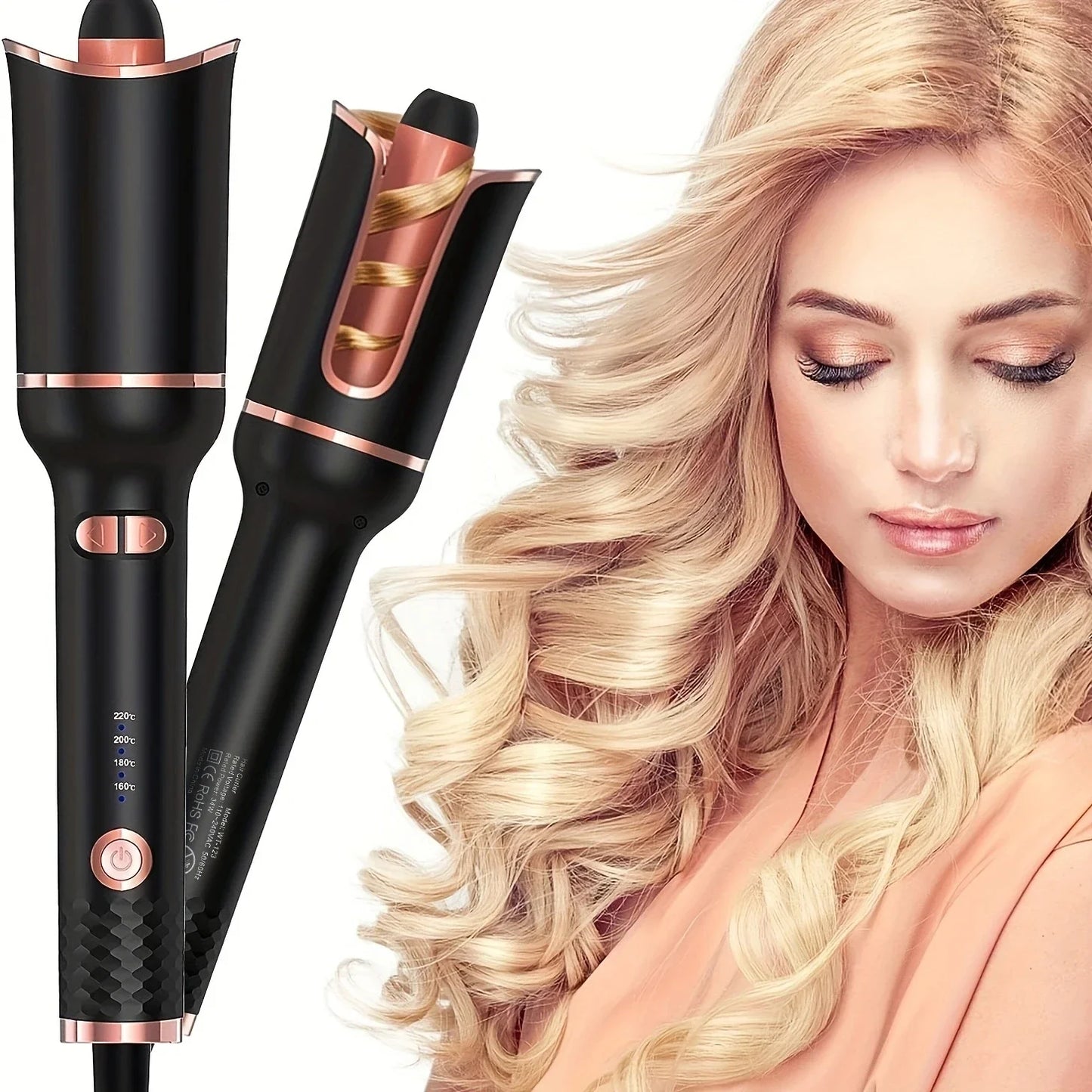 Automatic Rotating Ceramic Hair Curler
