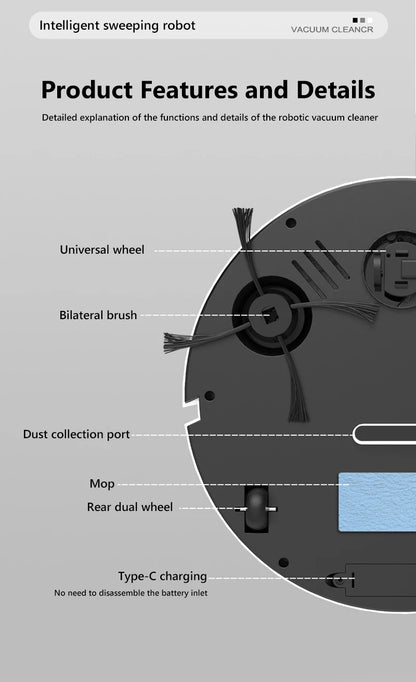 3-in-1 Sweeping Robot Vacuum Cleaner
