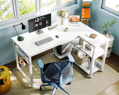 Casaottima L-Shaped Small Corner Desk