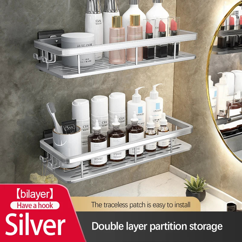Stainless Steel Bathroom Storage Rack