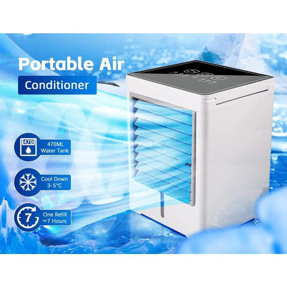 Mini USB Air Cooler Portable Evaporative Fan