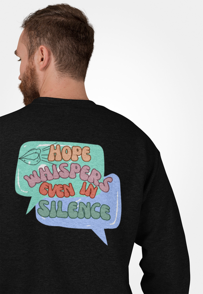 Graphic Designed Minimalist  Hope Whispers Crewneck Sweatshirt