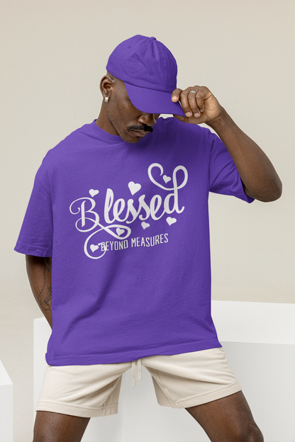 Designed Blessed Beyond Measures Unisex Comfort Styled Bible Gospel T-shirts.