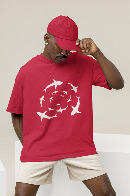 Graphic Designed Shark Attack Unisex Comfort Styled T-shirts