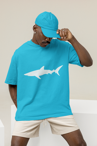 Graphic Designed Minimalist Shark Comfort Styled T-shirts